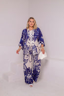 Conjunto Plus size Chic Calça e Kimono verão