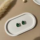 Brinco Gota Verde – Sofisticação e Brilho Natural