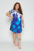 Vestido plus size curto soltinho