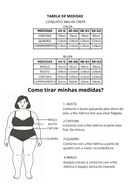 Conjunto Plus Size Preto com Blusa e Calça Pantalona – Tamanhos 44 ao 54