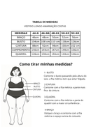 Vestido Preto e Branco Plus Size Chic aberto Andreza