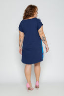 Vestido plus size curto soltinho