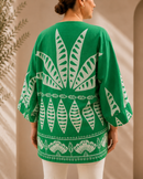 Cardigan Kimono Plus Size Soltinho Verde