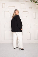Blazer Feminino Plus Chic Preto