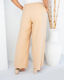 Conjunto feminino plus size de calça alfaiataria lisa com kimono