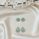 Brincos Femininos com Pedra Verde – Delicadeza e Elegância em Cada Detalhe