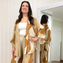 Cardigan/ Kimono Feminino caramelo