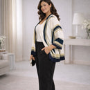 Conjunto Kimono Estampado de Calça Preta – Elegância e Versatilidade do 44 ao 54