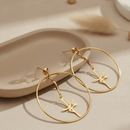 Argola Dourada Fé – Estilo e Significado em um Só Acessório