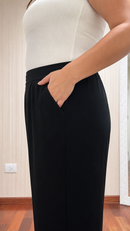 Conjunto Kimono Estampado de Calça Preta – Elegância e Versatilidade do 44 ao 54