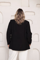 Blazer Feminino Plus Chic Preto