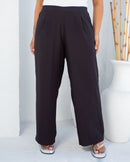 Conjunto plus size chic calça alfaiataria e kimono alongado