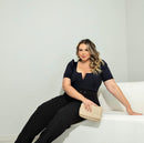 Calça Alfaiataria Plus size com cinto