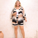 Conjunto Plus size Chic Shorts e Kimono